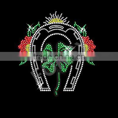 Horse shoe hotfix clothing rhinestone designs
