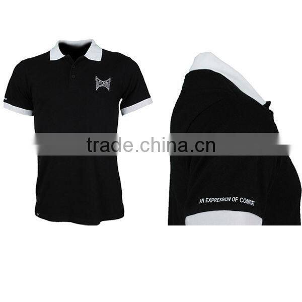 100% cotton white polo shirt for men