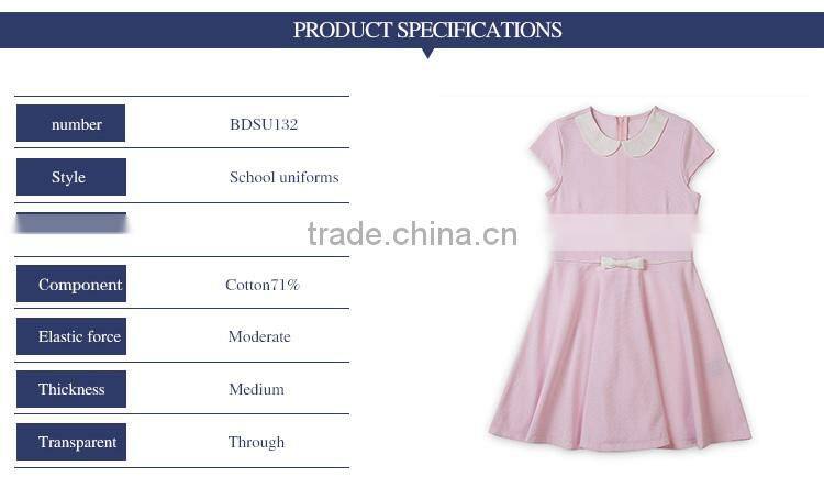 School children's princess skirt 2017 summer new girls' collar dress
