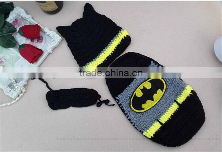 2016 movie characters design baby photo props newborn baby knit crochet suit newborn photography props