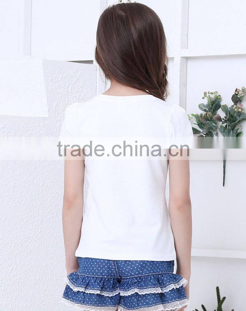 OEM service new design children T-shirt custom girl's printing T-shirt