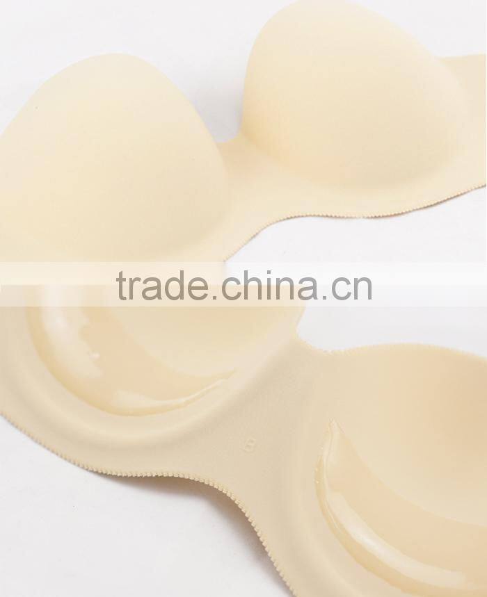 heated sexy double push up silicone bra