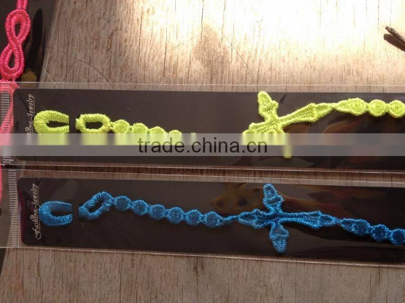 heart lock and key lace bracelet cheap lace bracelets custom design lace bracelet woven lace bracelet