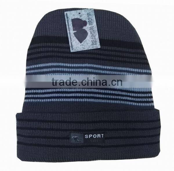 hot selling high quality fleece knitting beanie hat