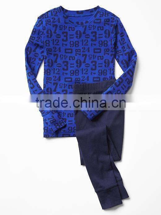 Penguin printed pajamas set for girls