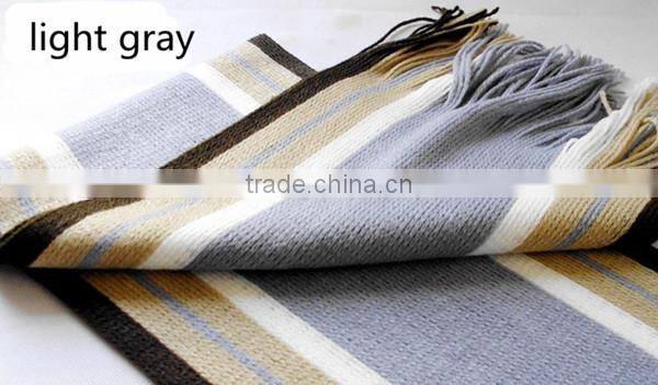 New arrival cheap price high quality wool knitting design men's winter warm scarf