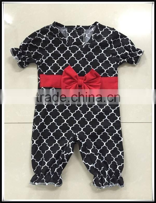 Infant Dots Print Rompers Baby Girl Ruffles Bib Playsuits Baby Girl Sisters Matching Jumper