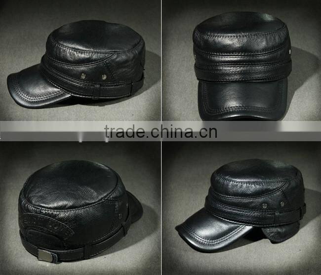 fashionable cow leather hats for man