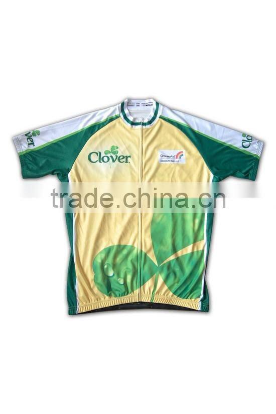 Fashionable imprint short sleeve mountain bike racing jersey