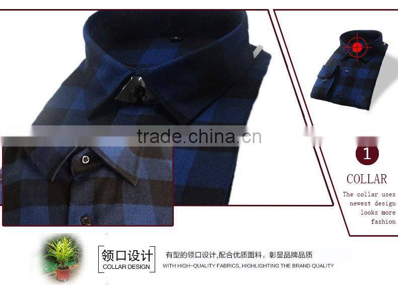 2017 new design shirts casual flannel shirts for men long sleeve