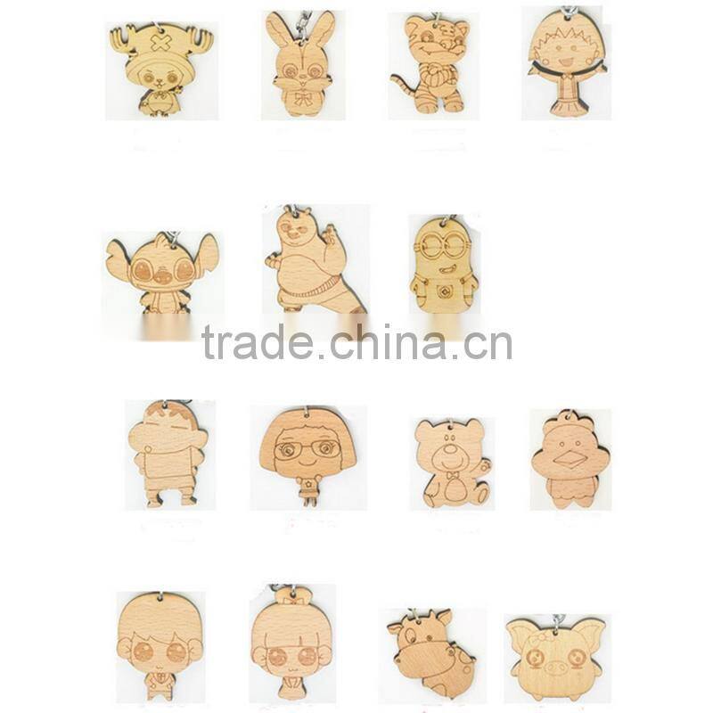 Creativity Accessories Snake Wood Keychain Custom Wood Craft