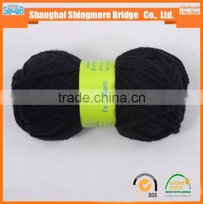 China supplier wholesale wool acrylic blended fancy yarn for knitting sacrf with cheap price