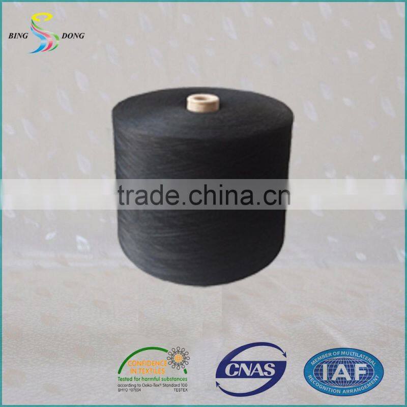 hot sale dope dyed polyester spun yarn 30/2