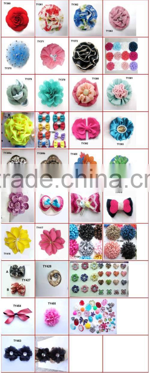 Pure White fabric crabapple flower hair clip hair accessory