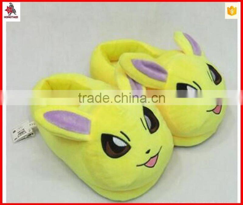 Soft new carton design indoor plush slippers with all sizes available