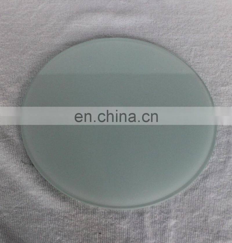 Sublimation round shape blank smooth surface tempered glass clock face