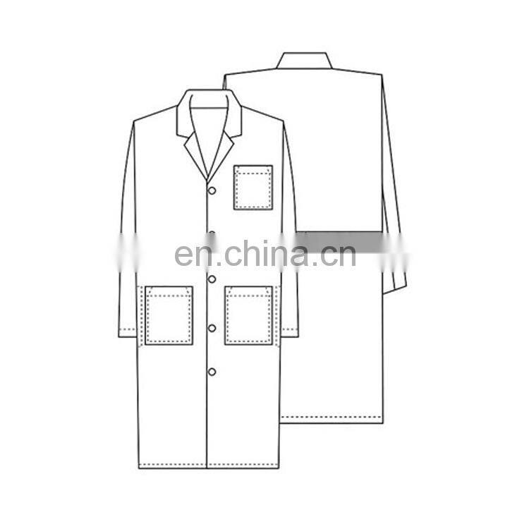 2017 Trending White Polyester Cotton Hospital uniform