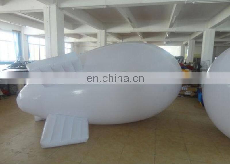 0.2mm PVC giant inflatable airship, large inflatable helium aerostat blimp for sale