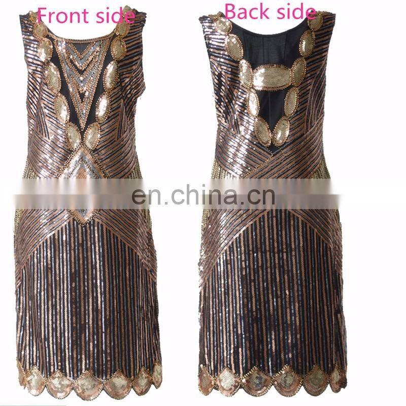 BestDance 1920'S style gatsby vintage look sexy sequins flapper dress OEM