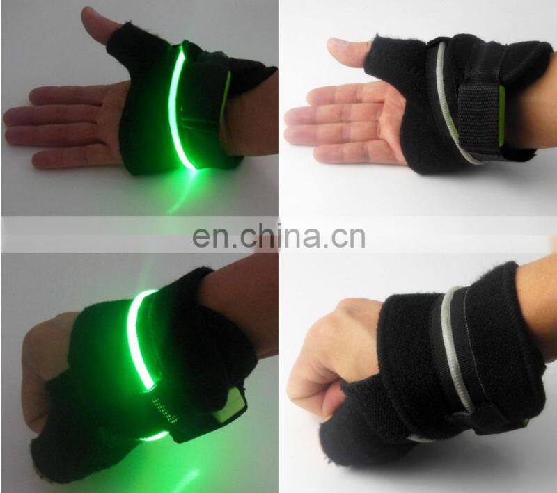 Handsome led gloves smart glowing led glove green led glove with led
