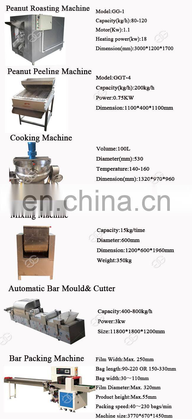 Manufacturing Puffed Energy Food Rice Bar Praline Nougat Cake Machine Cereal Machinery Chocolate Bar Production Line