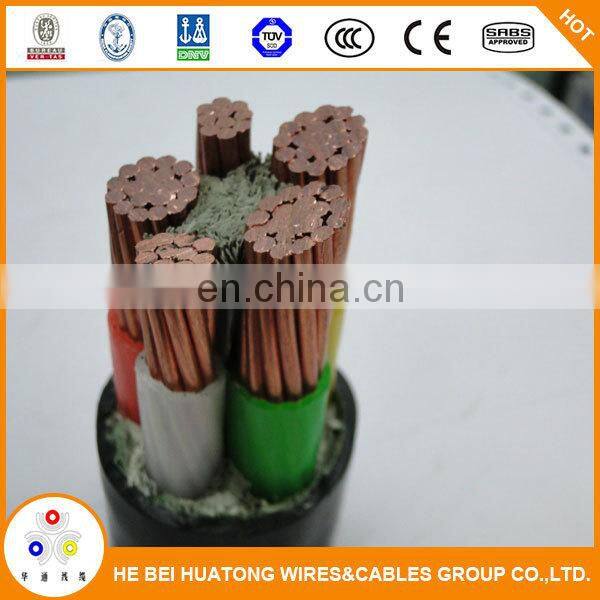 CE certificate low voltage pvc electric cable, PVC electric 25 mm cable price