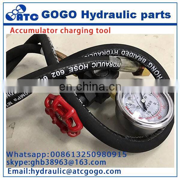 nitrogen charging tool for accumulator products