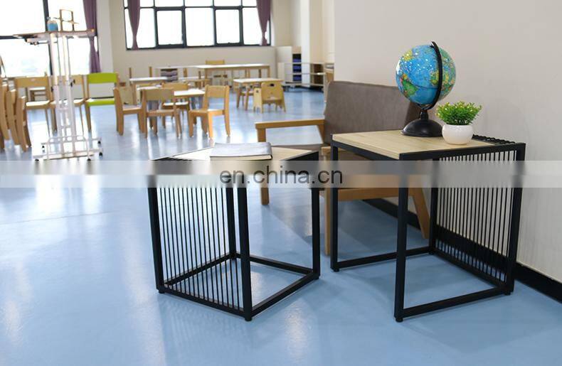 Popular small side table with white color iron
