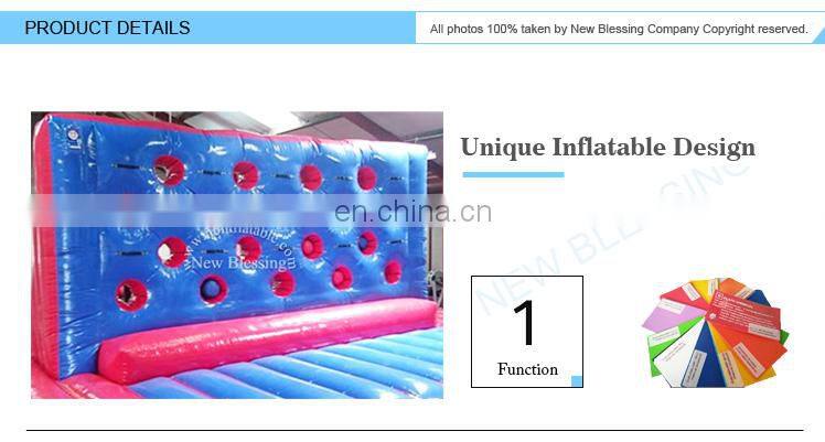 Funny big red ball last man standing inflatable wipeout punch wall game