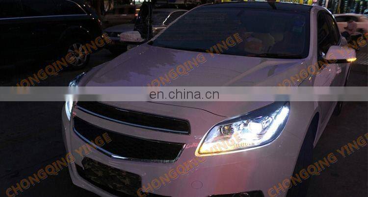 Wholesale Strip DRL Car Head light No angel Eyes for Chevrolet Malibu 2012-2014