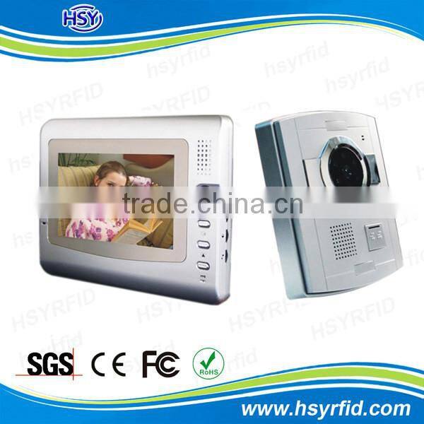 Door access control system multi apartments wired intercom 2 way video doorphone