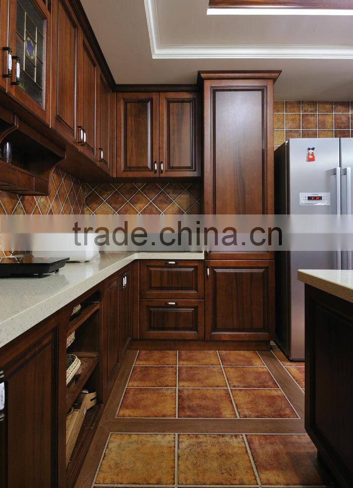 Hot Selling Classical Wooden Kitchen Cabinet with dish rack Design,kitchen basket price