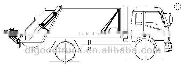 Dongfeng 4x2 Furuika small garbage collection compression truck