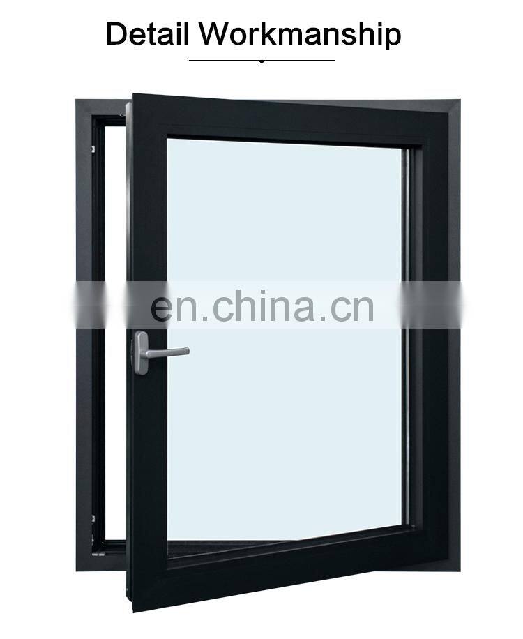 USA/Canada Standard Energy Efficiency aluminum Thermal break tilt and turn window with Double Triple Panel Glazed