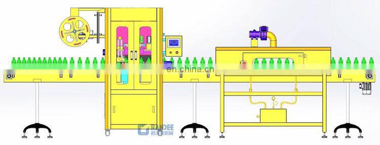 Automatic Bottles Shrink Sleeve Wrap Labeling Machine Price