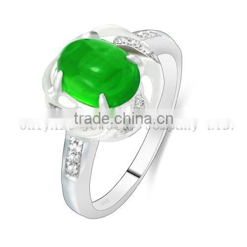 factory price jade sterling silver 925 ring