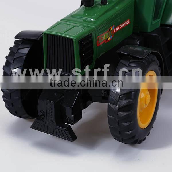 Plastic green color farm RC toys tractors