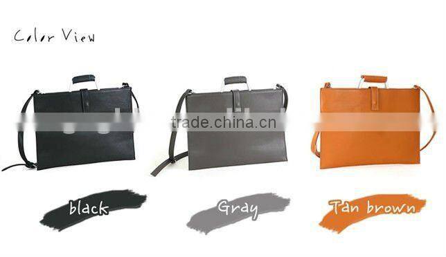 new style fashion durable leather case for ipad 3 in shoulder bag function