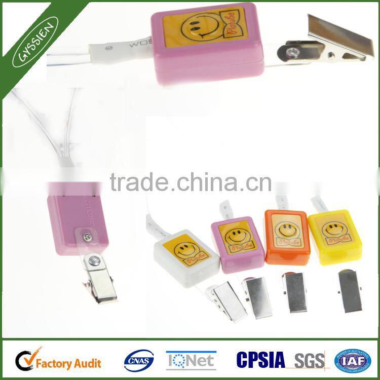 China wholesale new fashionable led flash lanyard with badge holder