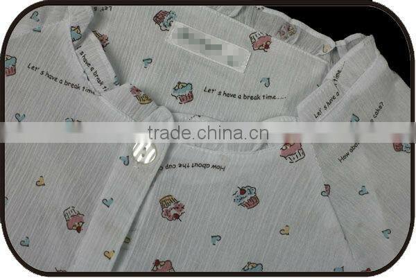 hot selling in Japan cheaper 100% Cotton pajamas 70's costume