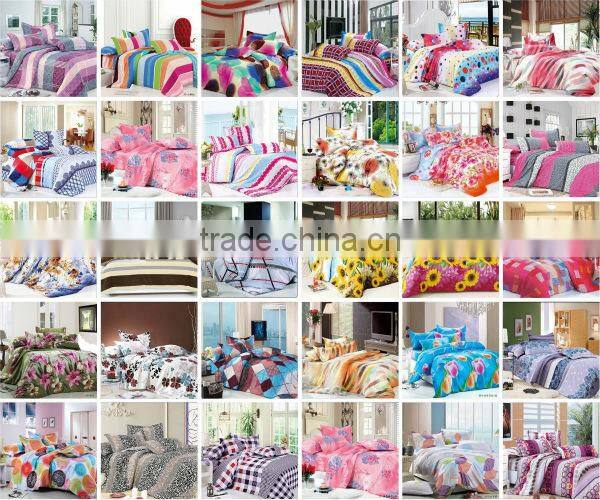 colorful pigment printing bedroom set made in china