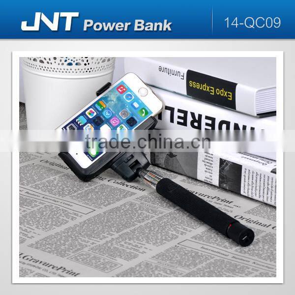 Wholesale wireless bluetooth selfie stick with micro USB memory charge interface for mobile phones QC09