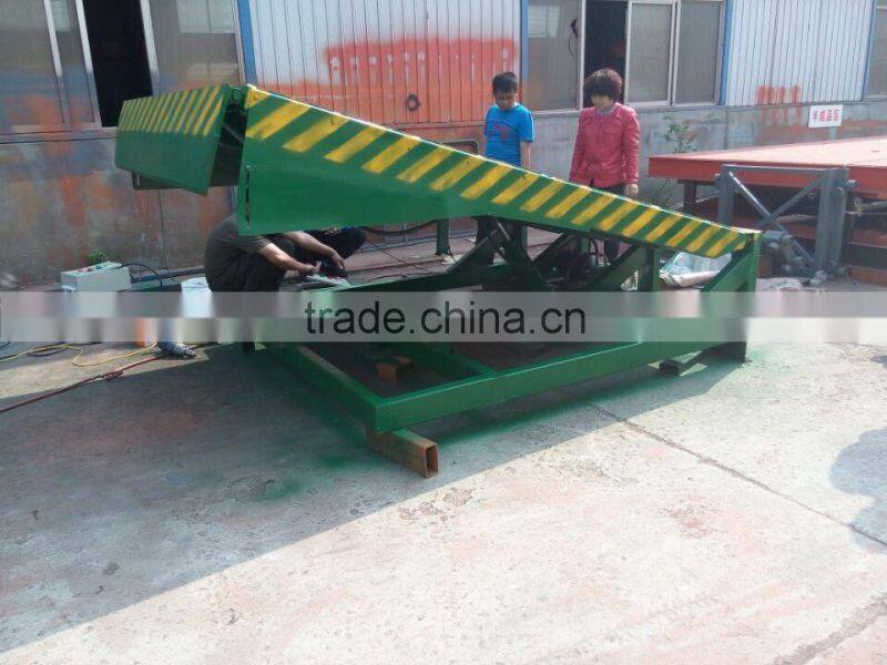 Large warehouse 6ton 8t 10t 15t 20t ramp stationary adjustment height truck dock leveler electric hydraulic dock ramp