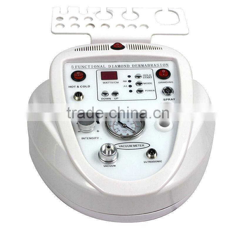 2015 new products beauty supply 3 in 1 multifunction diamond microdermabrasion ultrasound and hot & cold hammer beauty machine