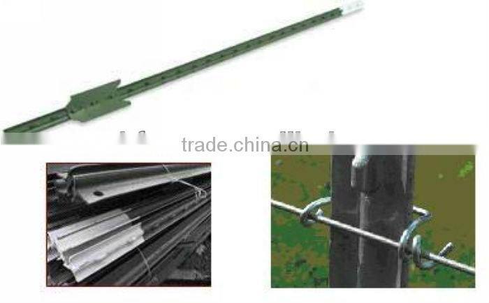 Hot new product for 2015 Green painted heavy duty t post