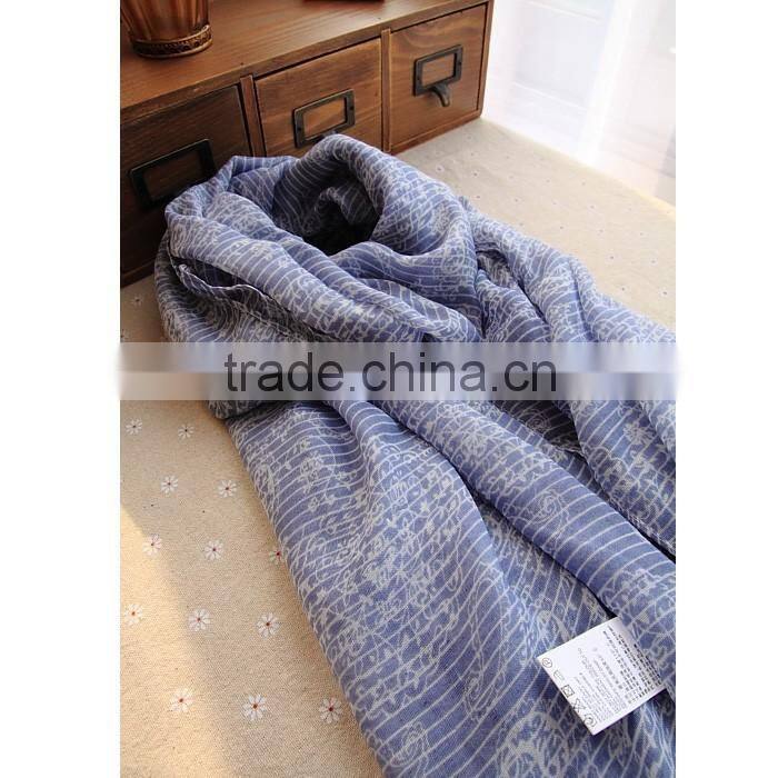 Leisure Paisley Pattern Lace Brim Women's Multifunctional Pashmina Shawl