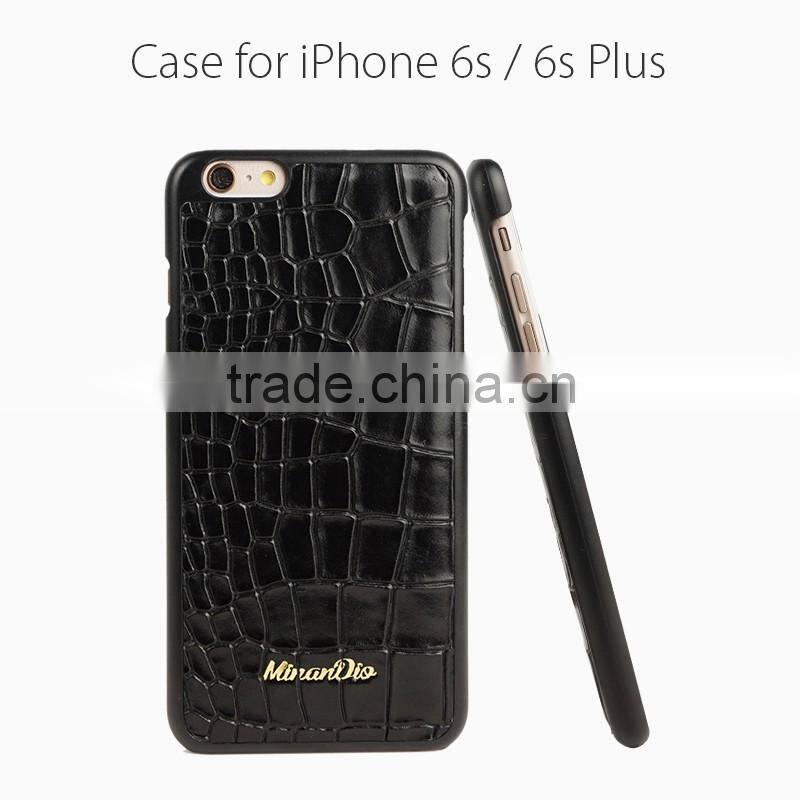 Top quality crocodile leather case for smartphone, OEM smartphone case ,for Iphone 6 case