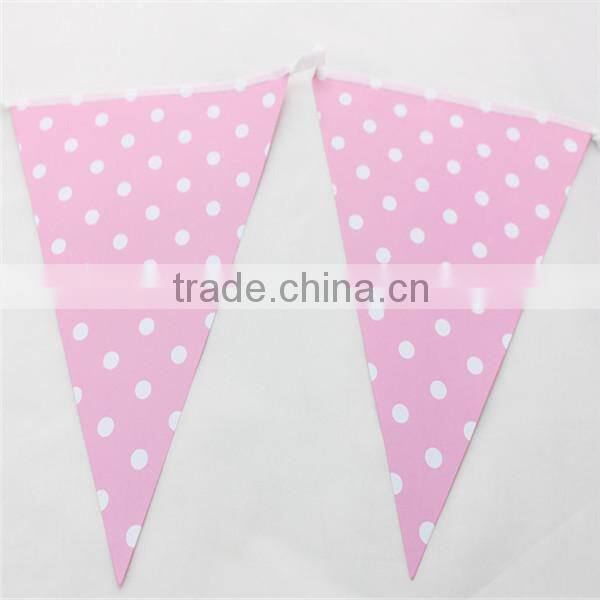 triangle bunting flag/paper bunting /hanging triangle flag