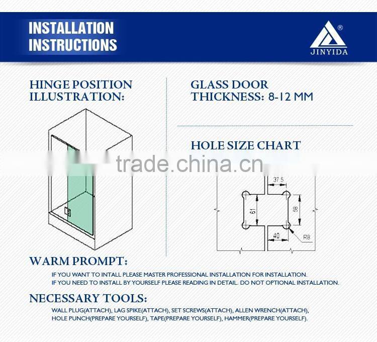 stainless steel 304SS glass clamp