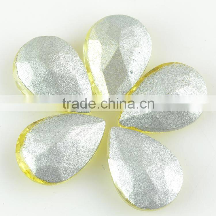 Fancy strass Sapphire Crystal glass rhinestone drop shape,pear shape rhinestone strass for jewel